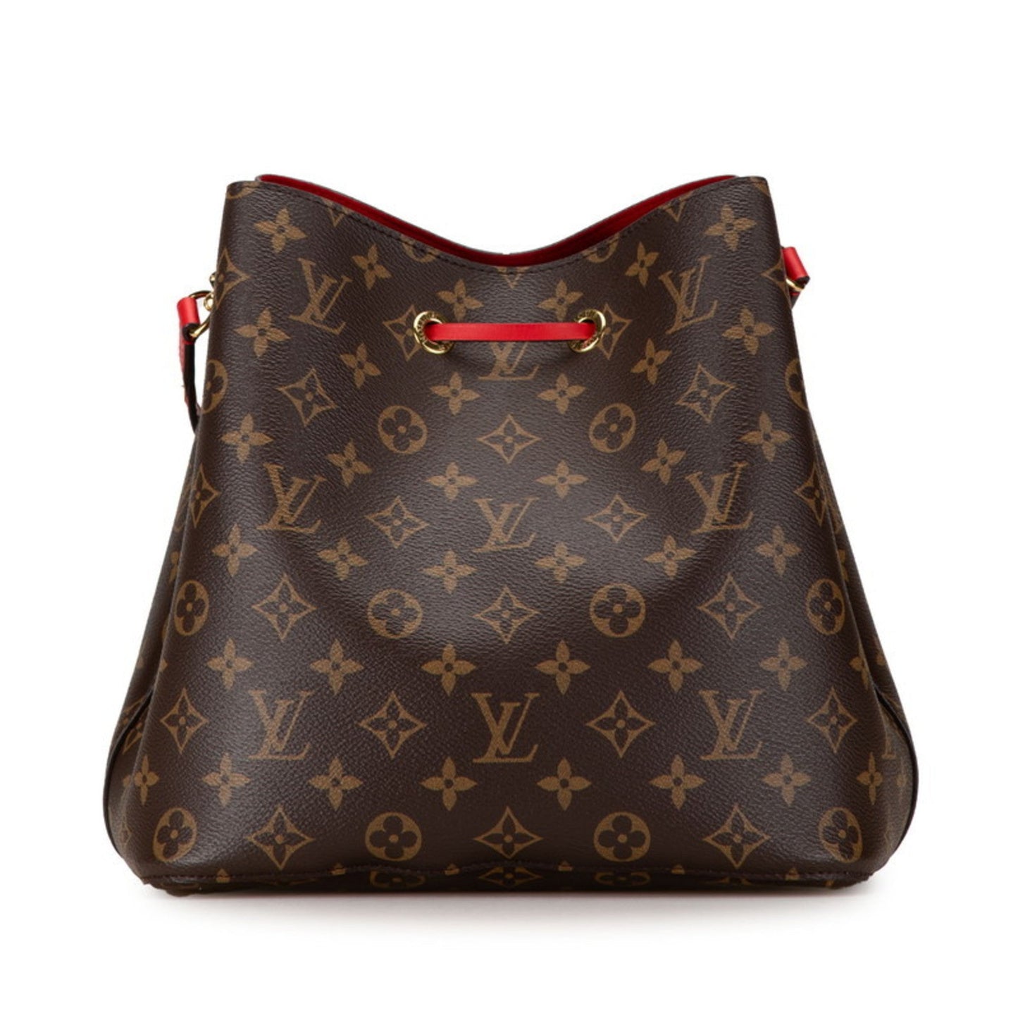 Louis Vuitton Coquelicots Red Brown Red Color Pvc Leather Shoulder Bag