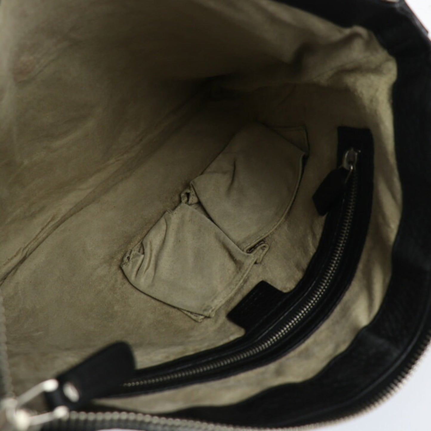 Gucci Black Leather Messenger Bag Shoulder Bag