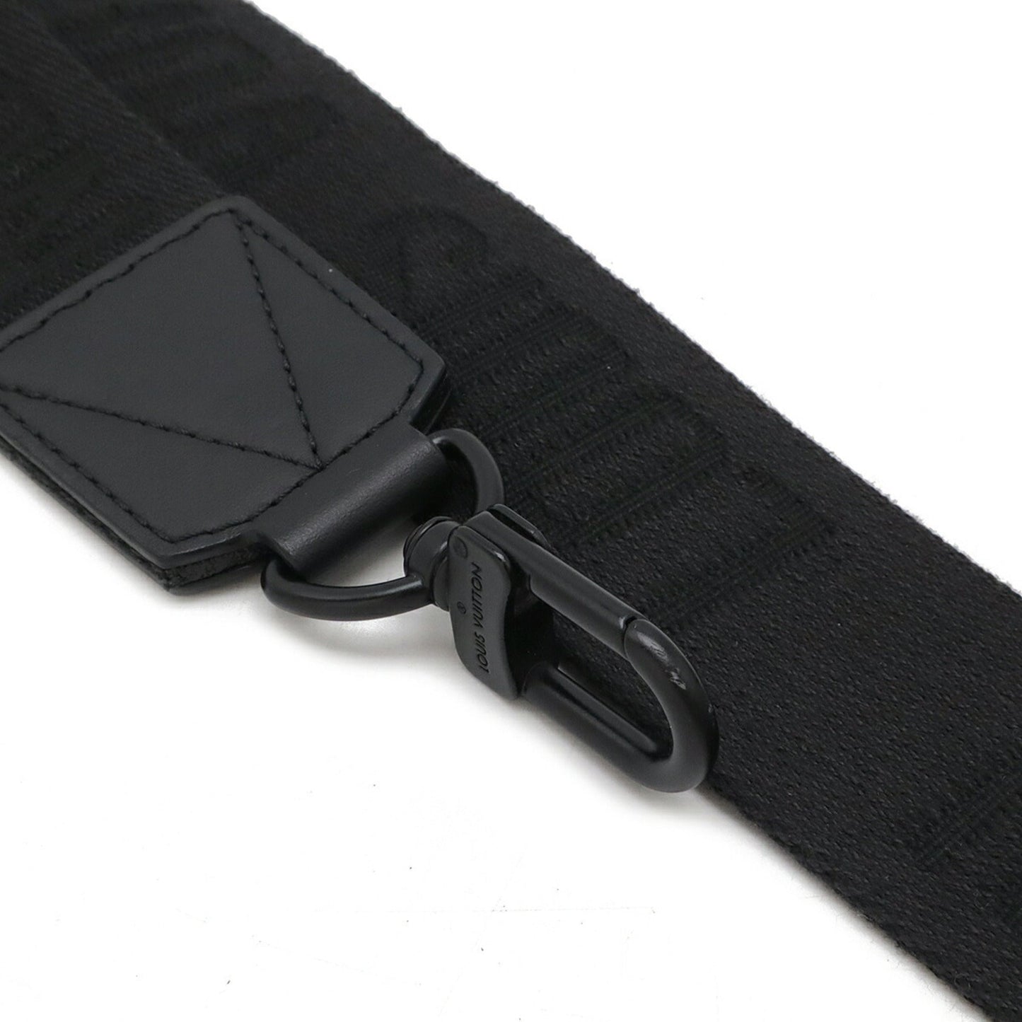 Louis Vuitton Black Noir Leather Shoulder Bag Sling Bag