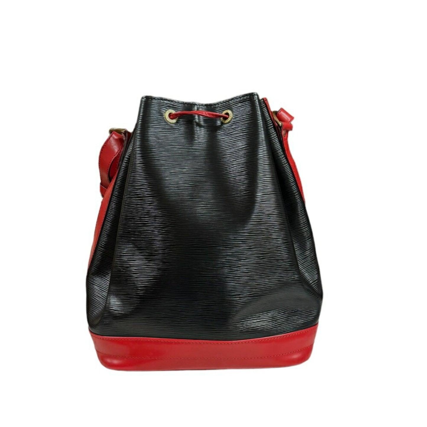 Louis Vuitton Black Red Color Epi Leather Shoulder Bag