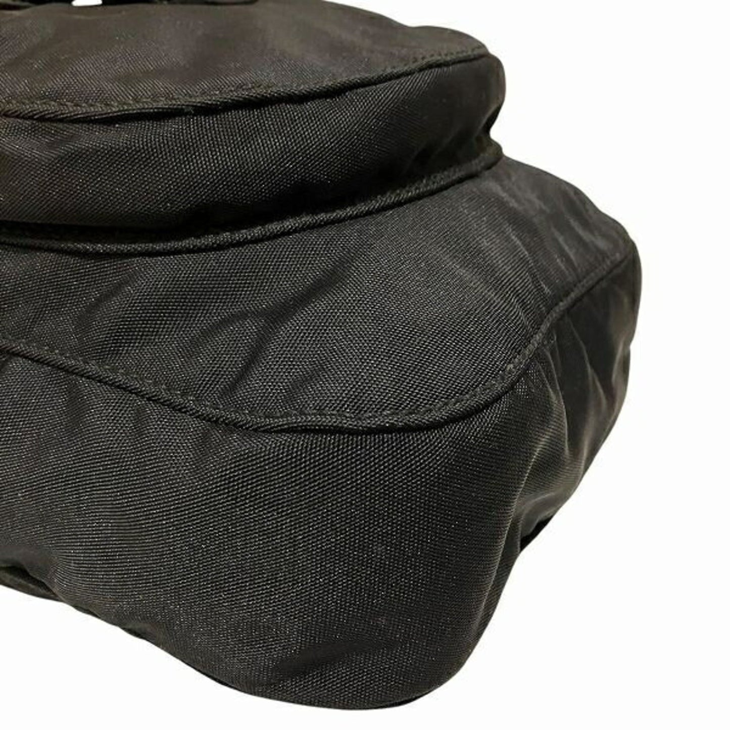 Gucci Black Nylon Leather Shoulder Bag