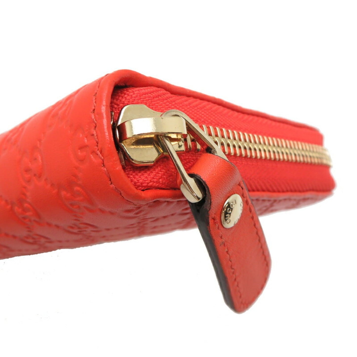 Gucci Orange Leather Wallet (Bi-Fold)