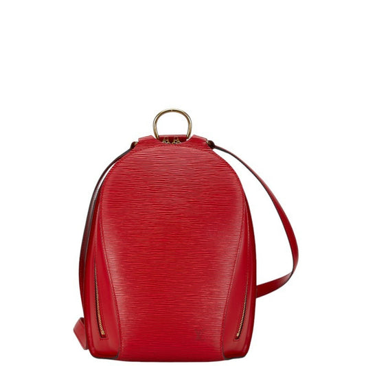Louis Vuitton Castilian Red Leather Backpack ()