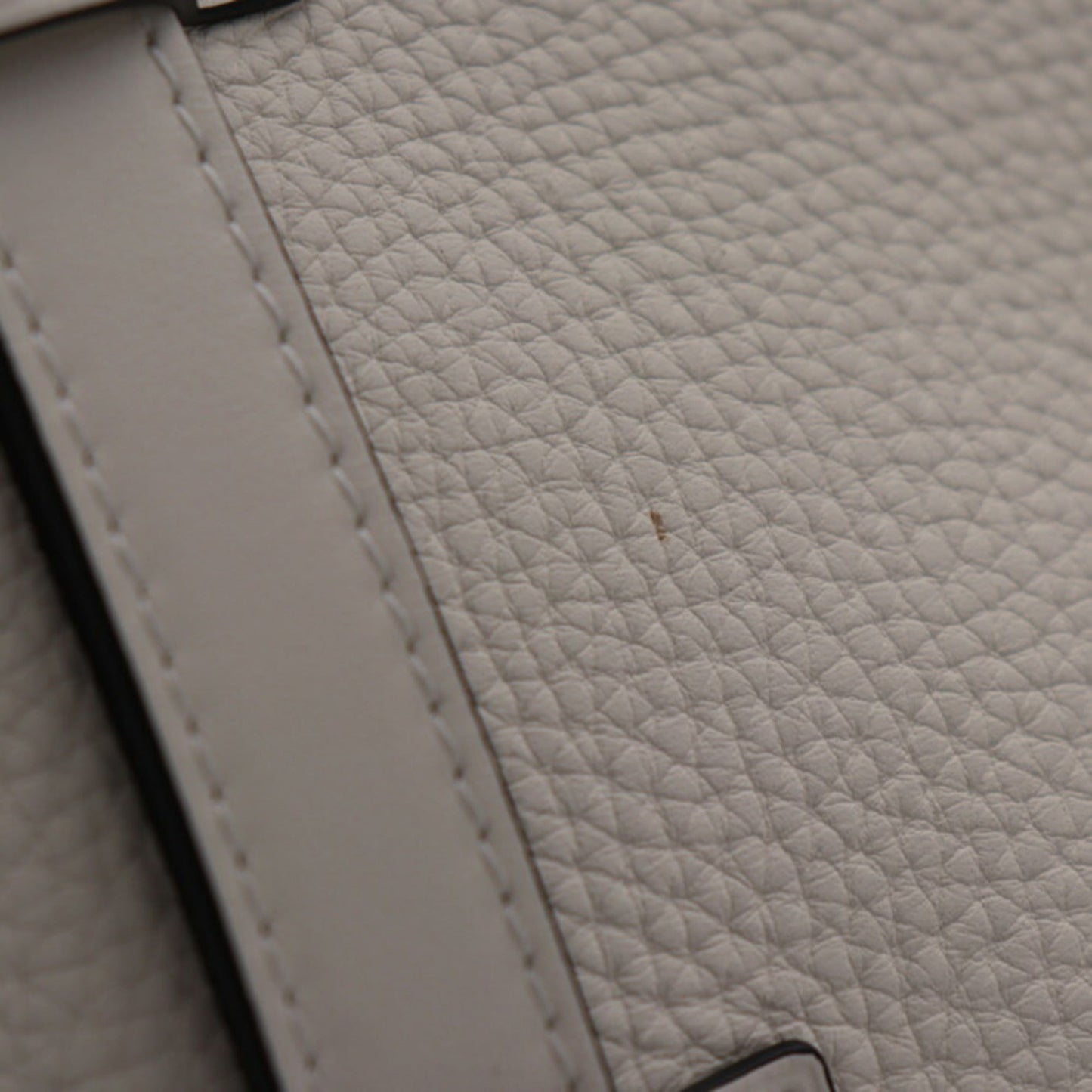 Louis Vuitton Blanc White Leather Handbag Shoulder Bag