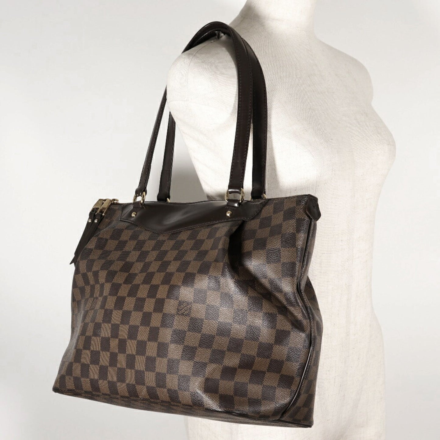 Louis Vuitton Damier Brown Damier Canvas Shoulder Bag