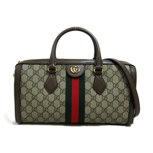 Gucci Beige Brown Gg Supreme Boston Bag ()