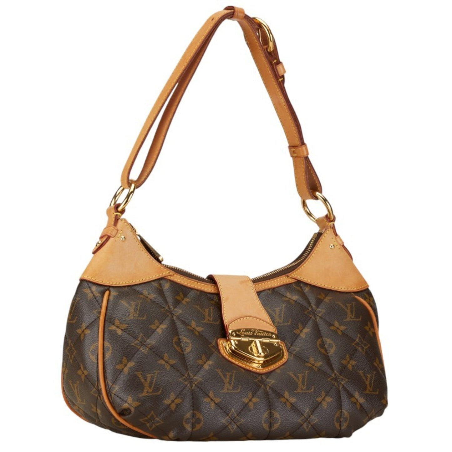 Louis Vuitton Brown Pvc Leather Shoulder Bag