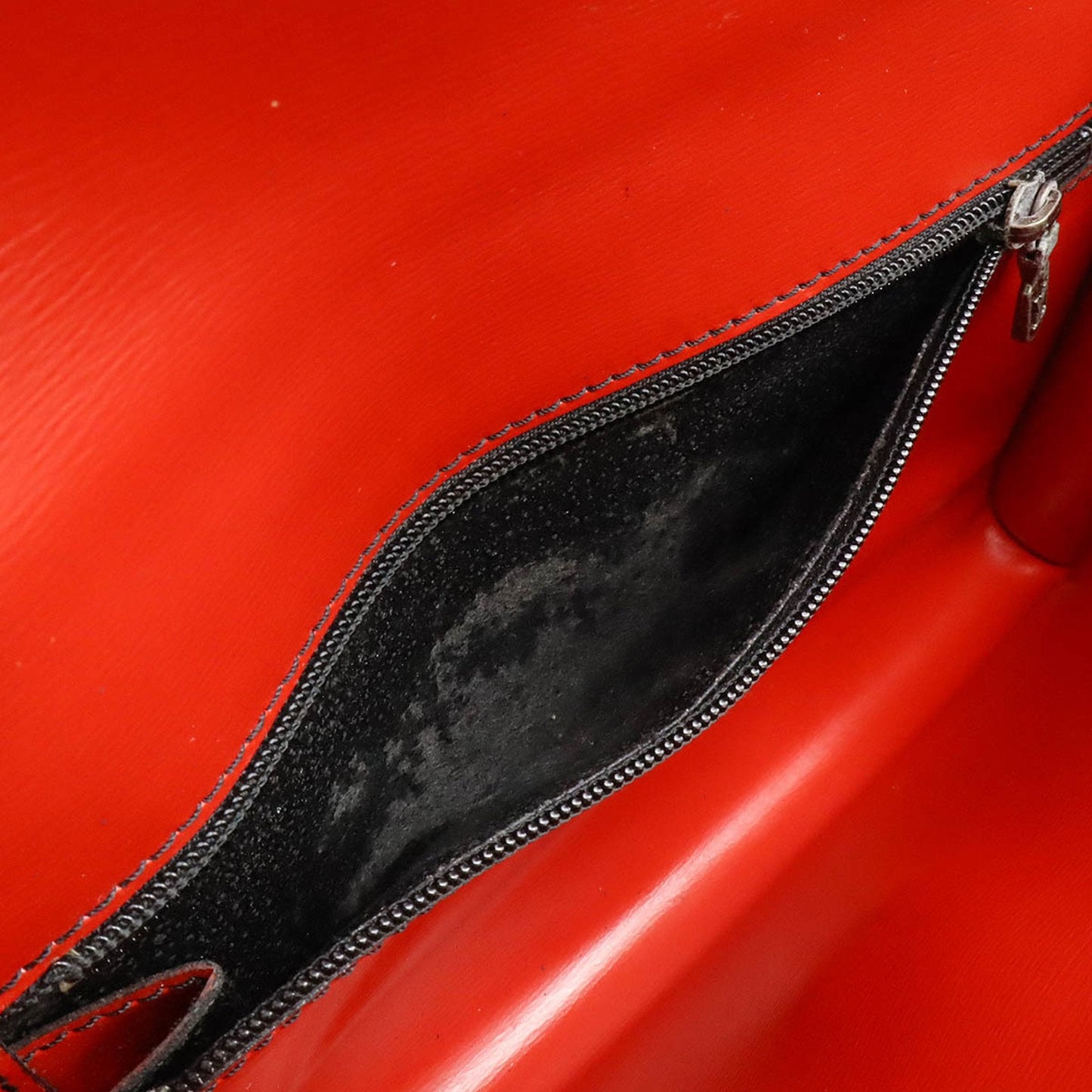 Louis Vuitton Castilian Red Epi Leather Clutch Bag Pochette Shoulder Bag
