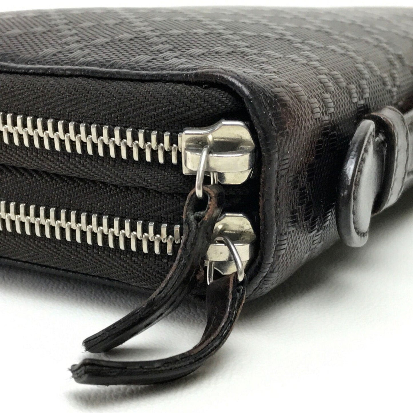 Gucci Dark Brown Leather Long Wallet (Bi-Fold)