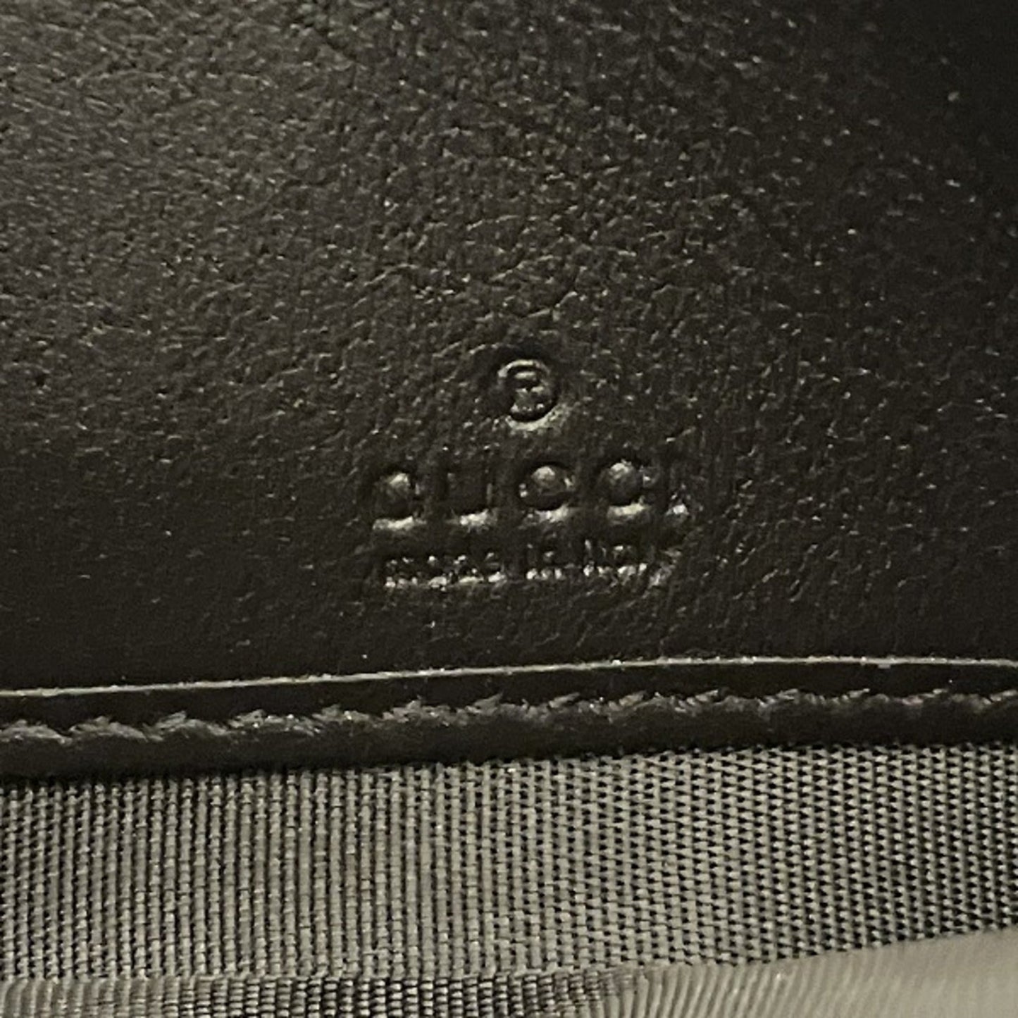 Gucci Beige Dark Brown Gg Canvas Leather Wallet (Bi-Fold)