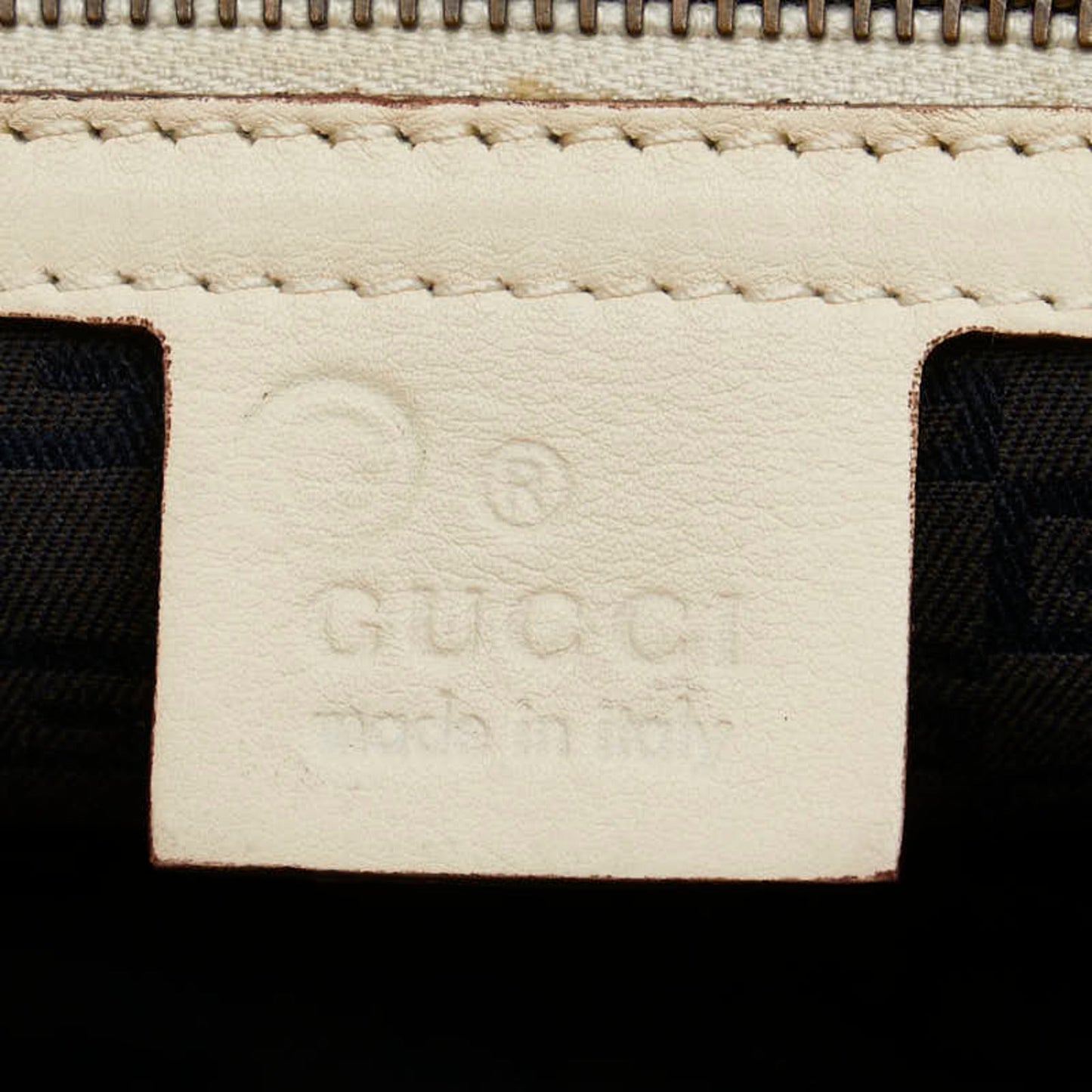 Gucci White Leather Shoulder Bag