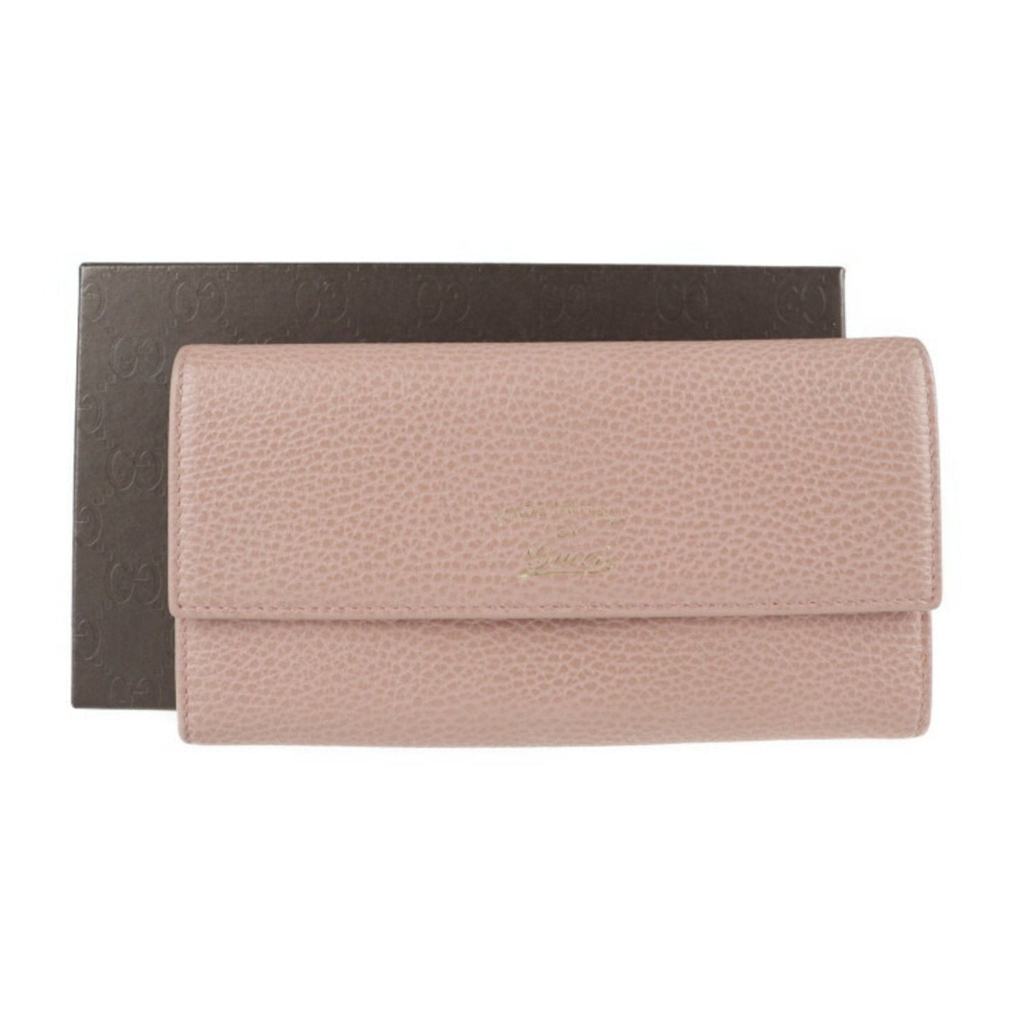 Gucci Gucci Swing Pink Leather Wallet (Bi-Fold)