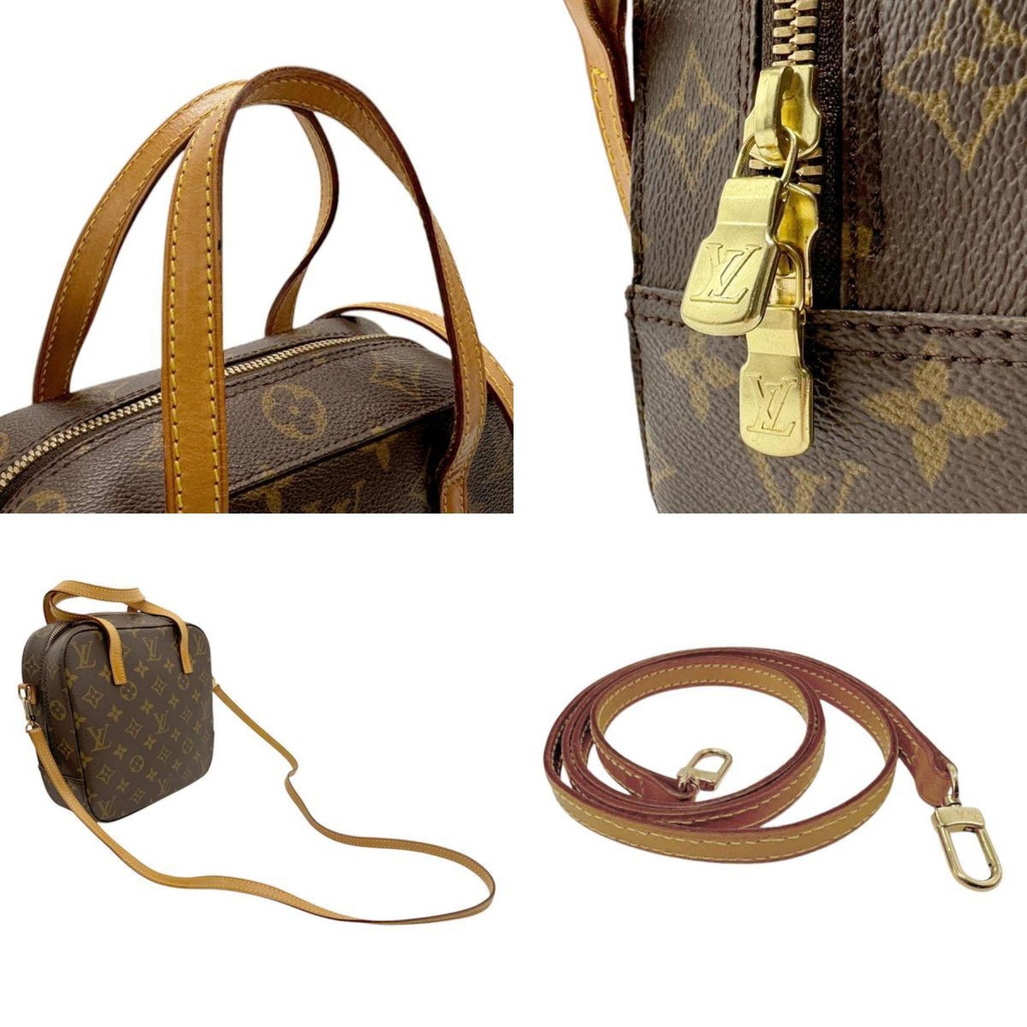 Louis Vuitton Brown Monogram Canvas Handbag Shoulder Bag