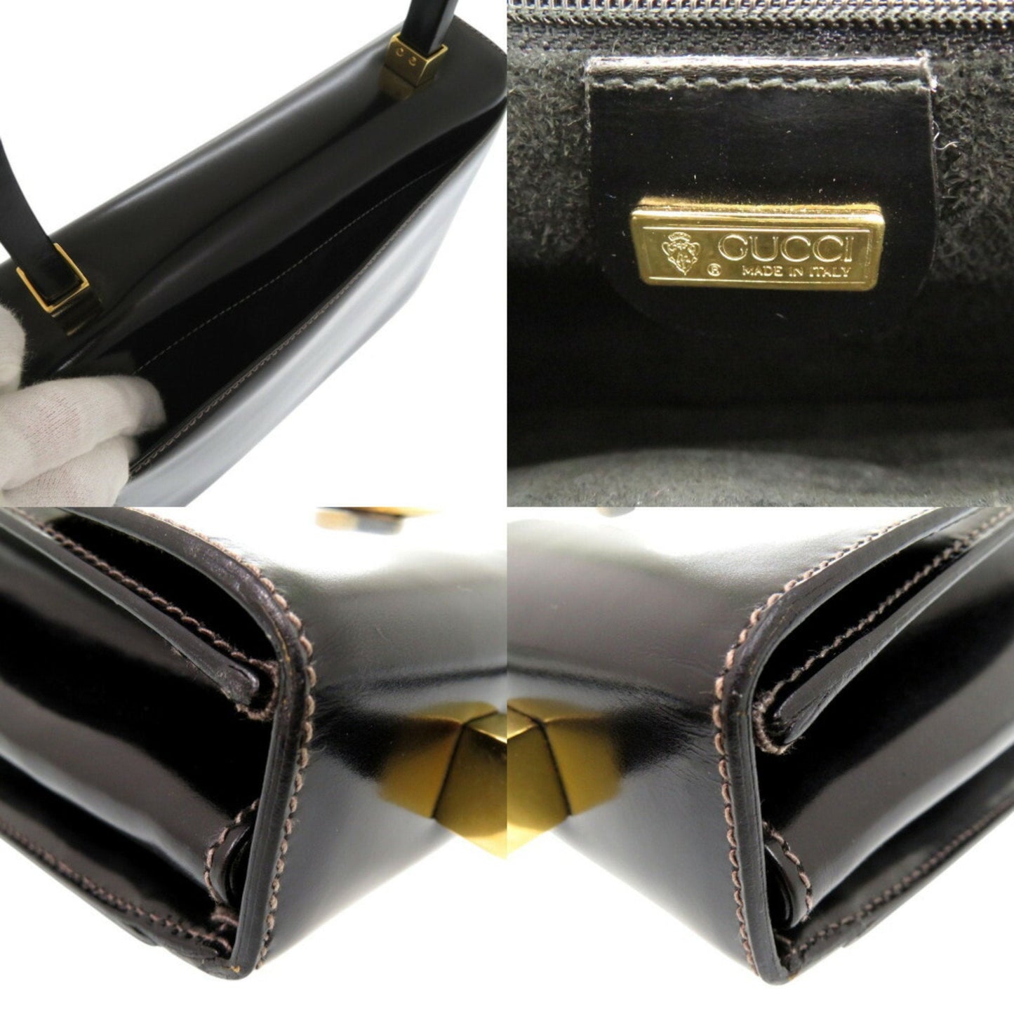 Gucci Black Leather Handbag