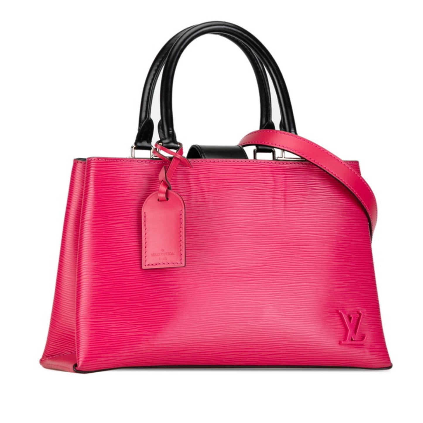 Louis Vuitton Hot Pink Leather Handbag Shoulder Bag