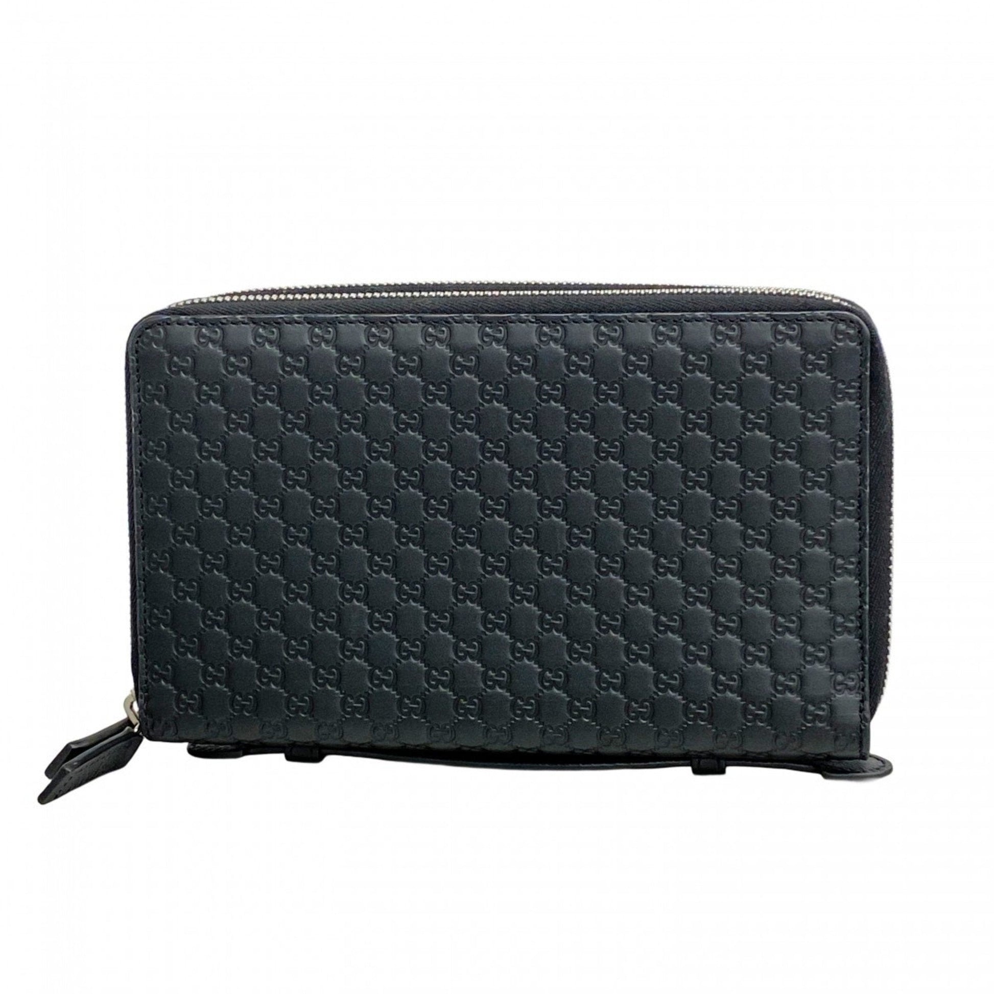 Gucci Black Leather Long Wallet (Bi-Fold) ()