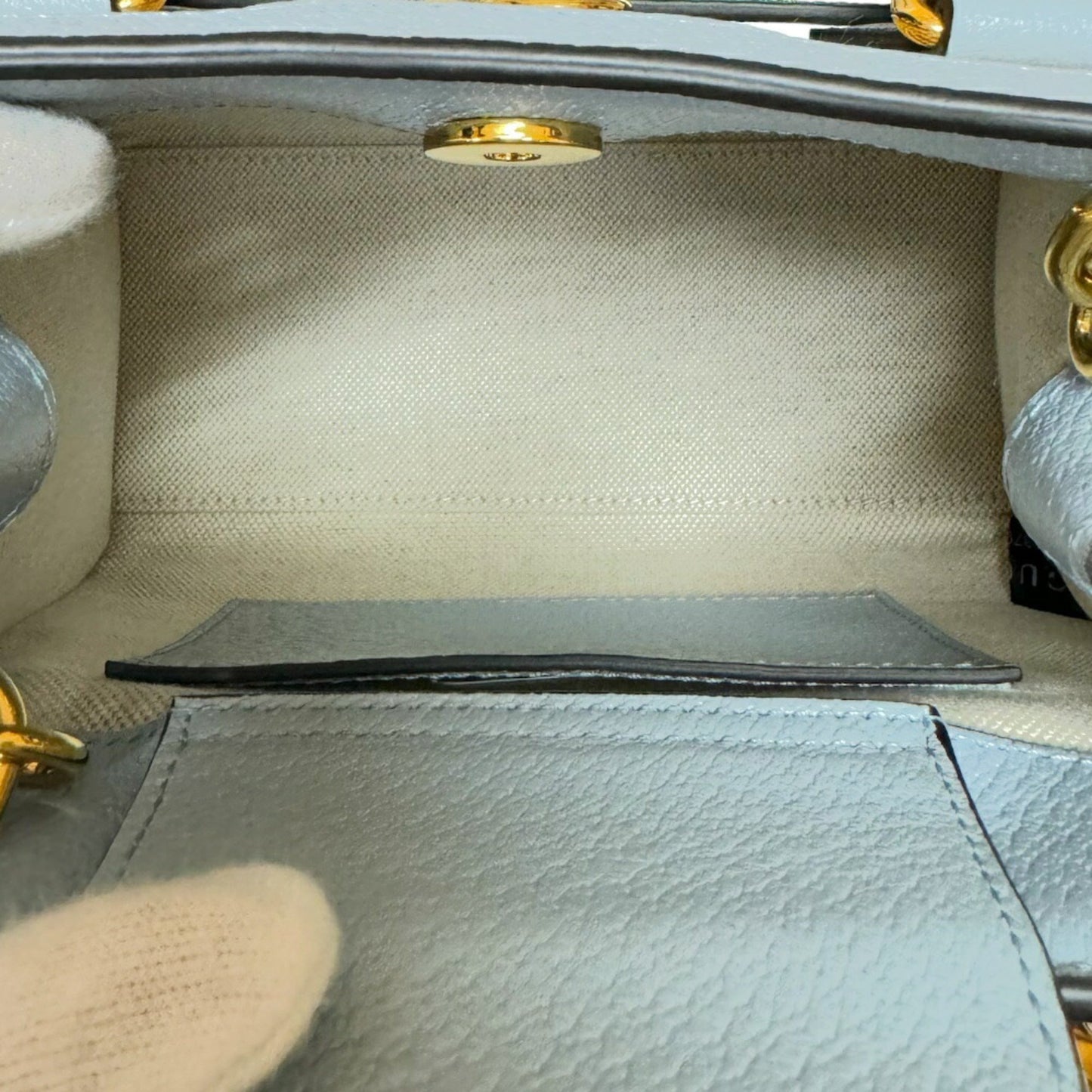 Gucci Beige Bamboo Shoulder Bag
