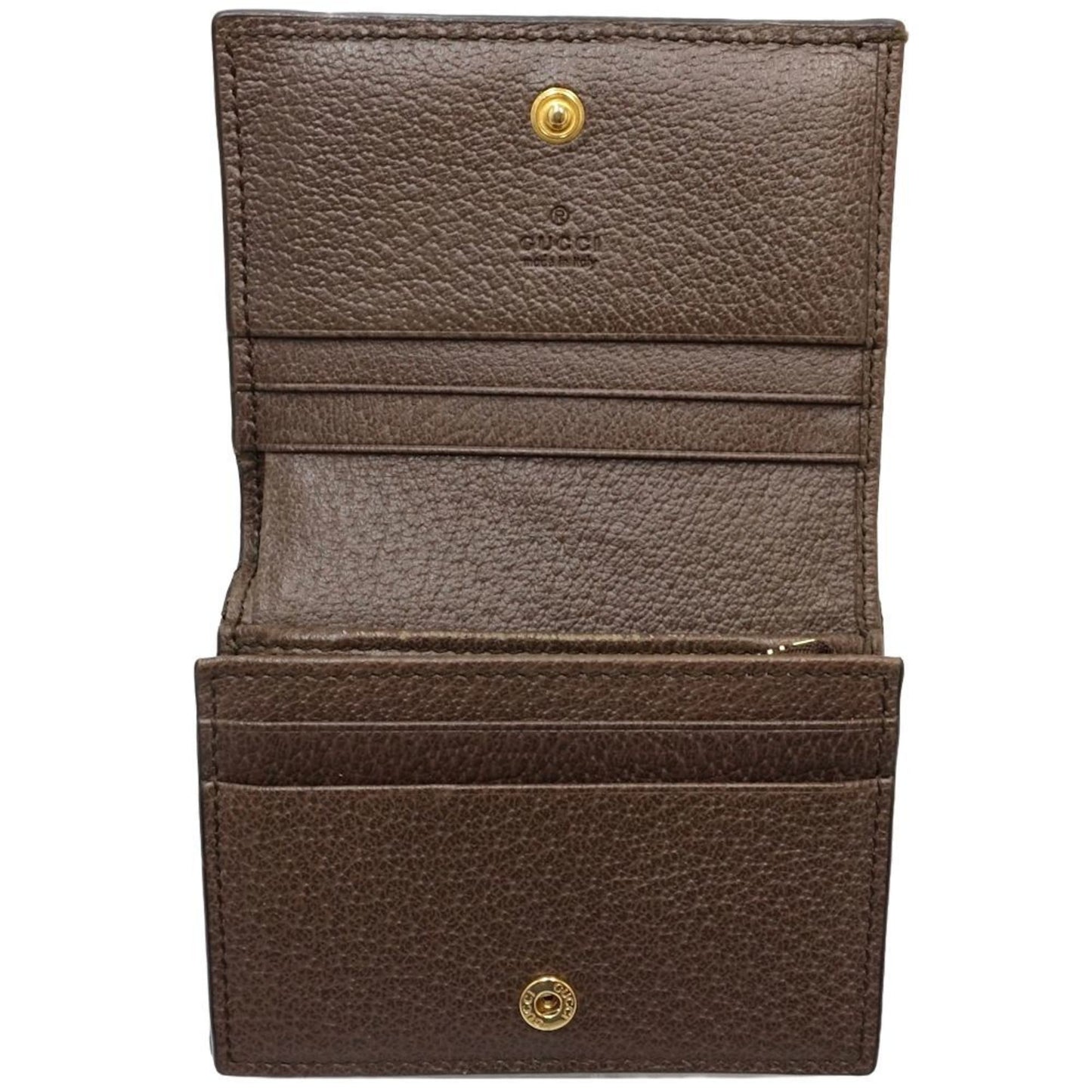 Gucci Beige Gg Supreme Leather Wallet (Bi-Fold)