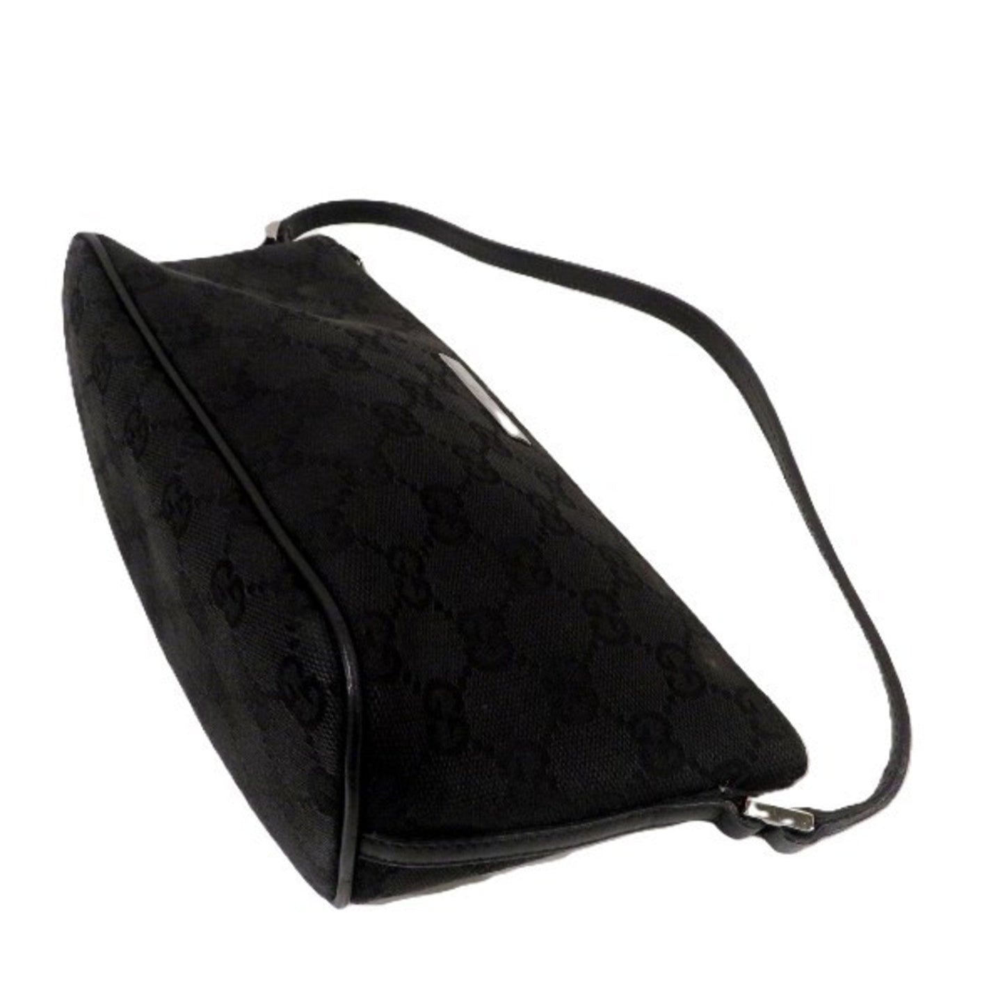 Gucci Black Gg Canvas Handbag