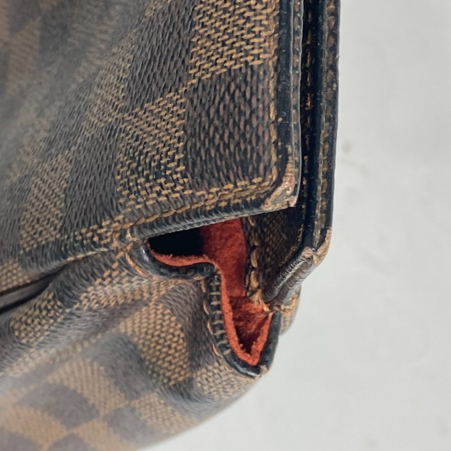 Louis Vuitton Brown Damier Canvas Shoulder Bag Tote Bag