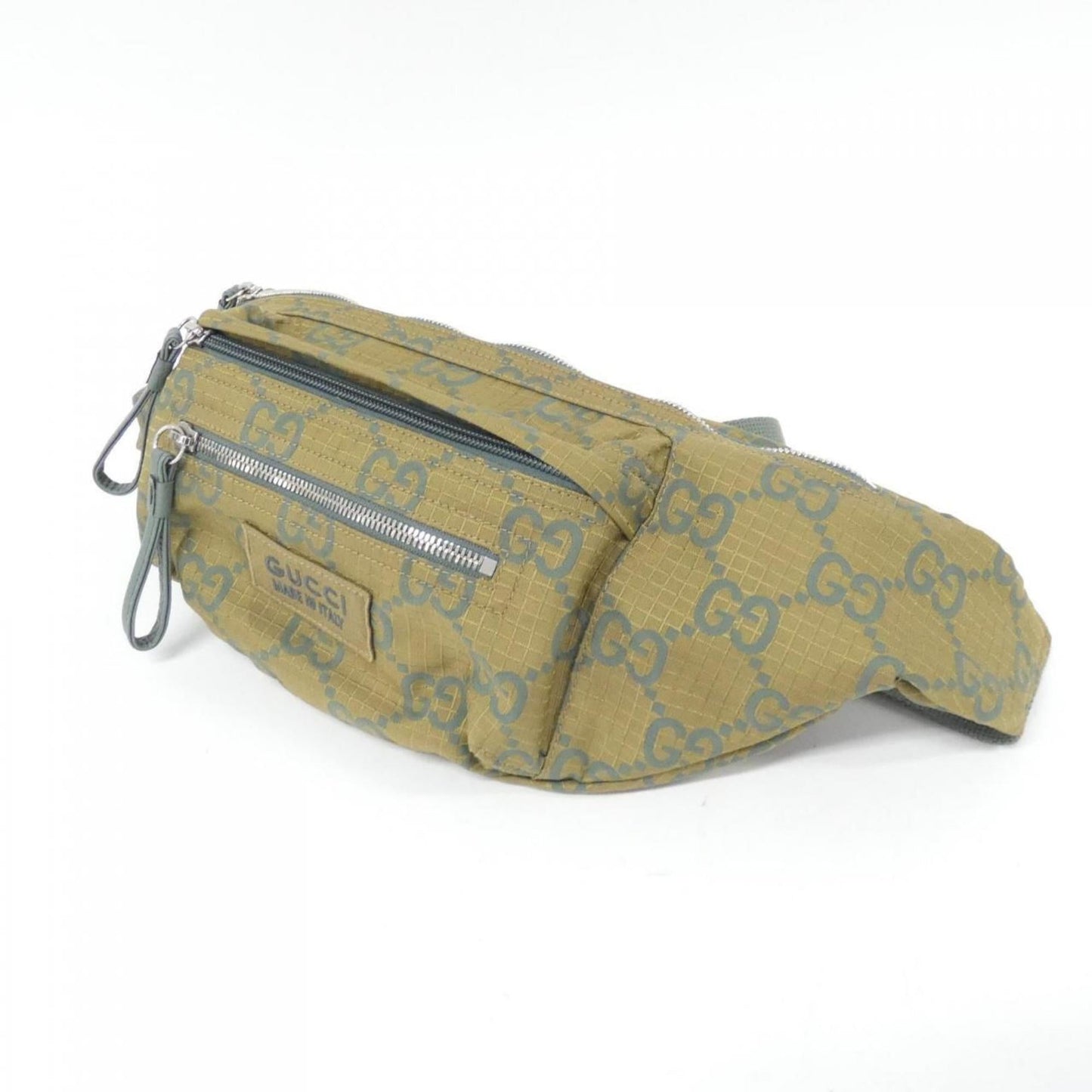 Gucci Green Mustard Polyester Fanny Pack