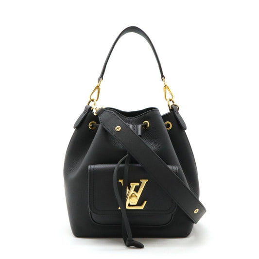 Louis Vuitton Noir Leather Shoulder Bag ()