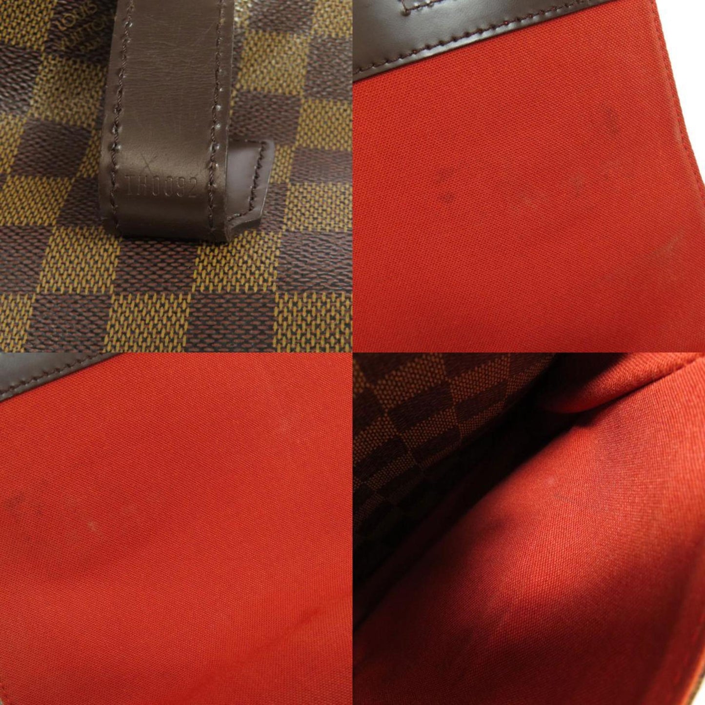 Louis Vuitton Damier Canvas Ebene Damier Canvas Shoulder Bag