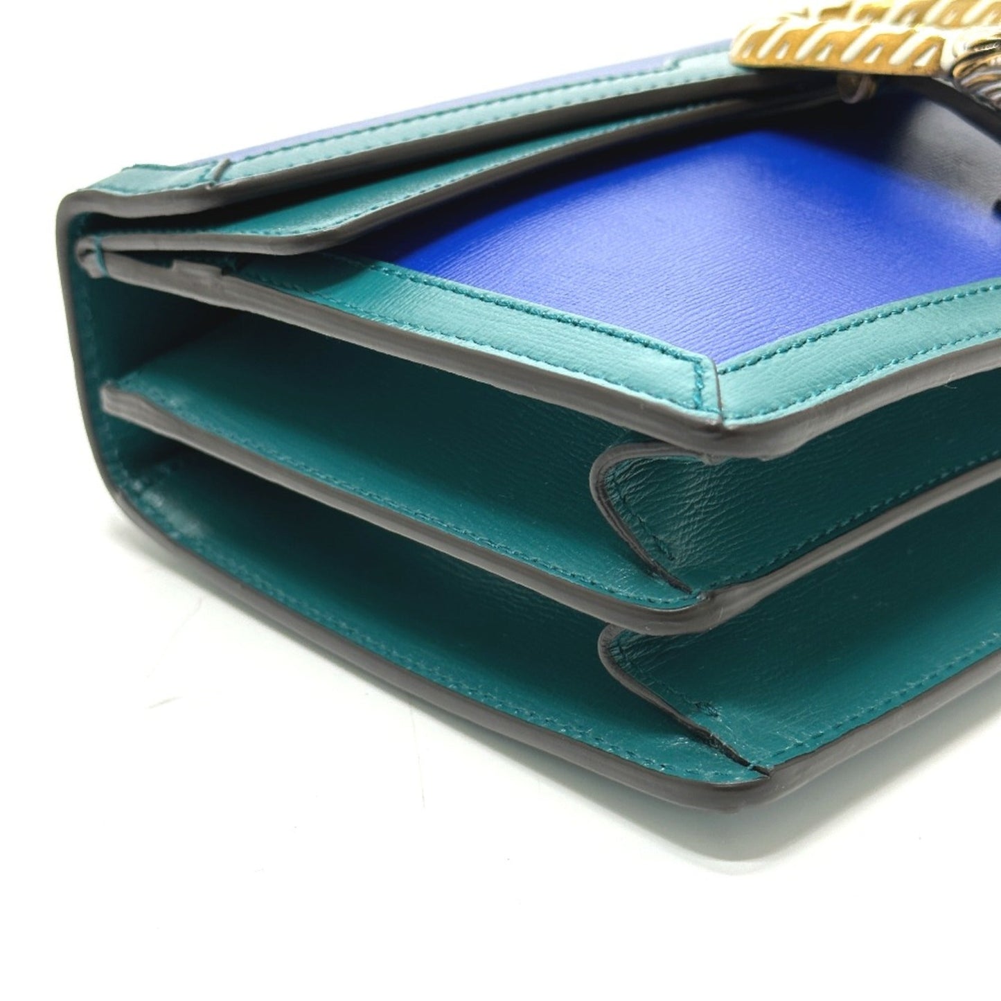 Gucci Blue Leather Shoulder Bag
