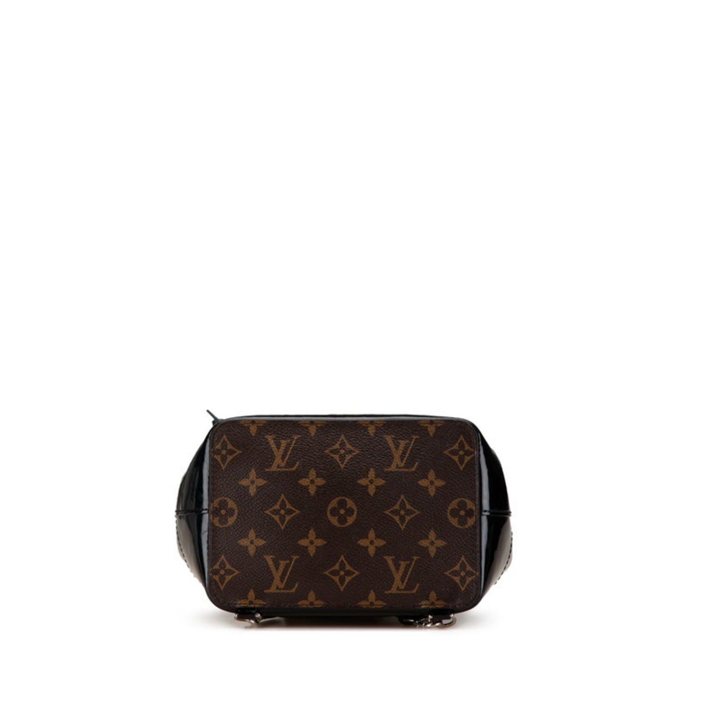 Louis Vuitton Black Brown Patent Leather Pvc Backpack