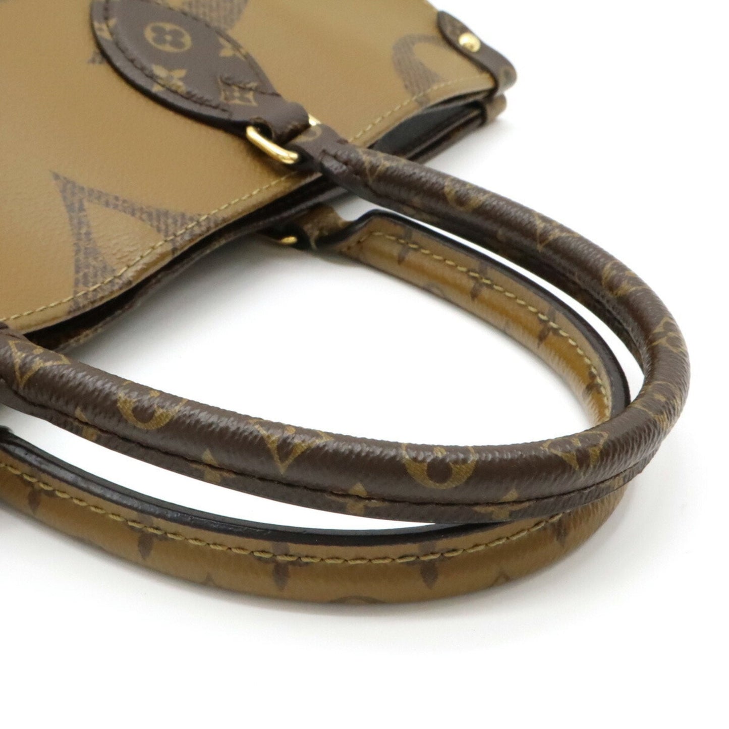 Louis Vuitton Dark Brown Light Brown Monogram Reverse Handbag Shoulder Bag Tote Bag