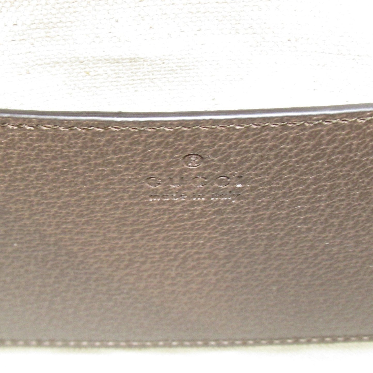 Gucci Beige Brown Coated Canvas Shoulder Bag