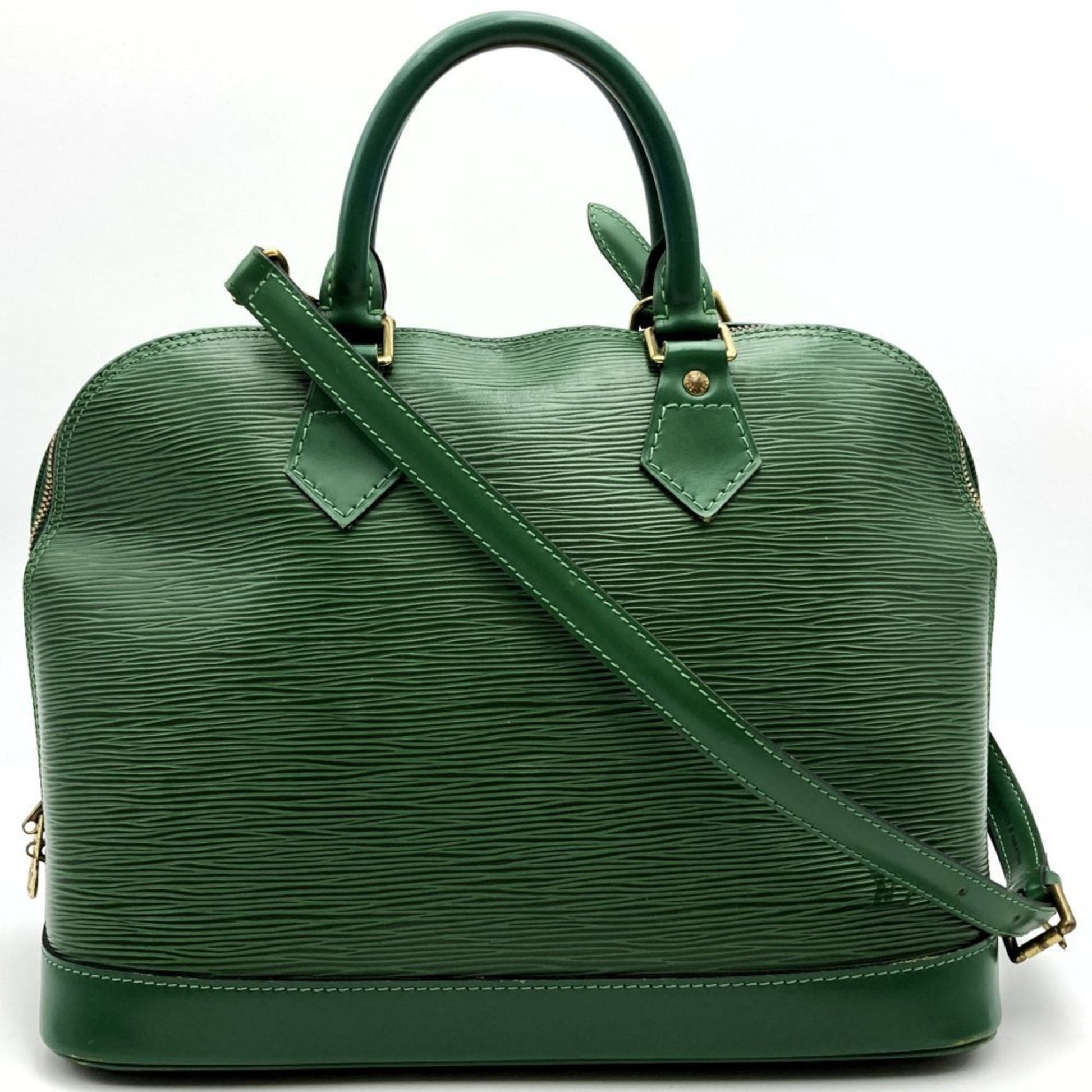 Louis Vuitton Green Epi Leather Handbag Shoulder Bag ()