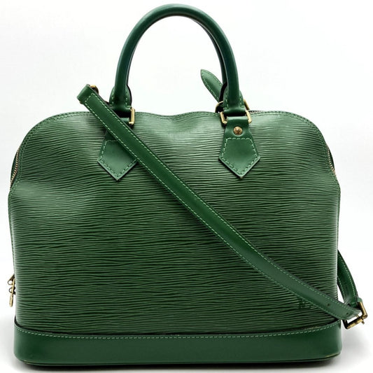 Louis Vuitton Green Epi Leather Handbag Shoulder Bag ()