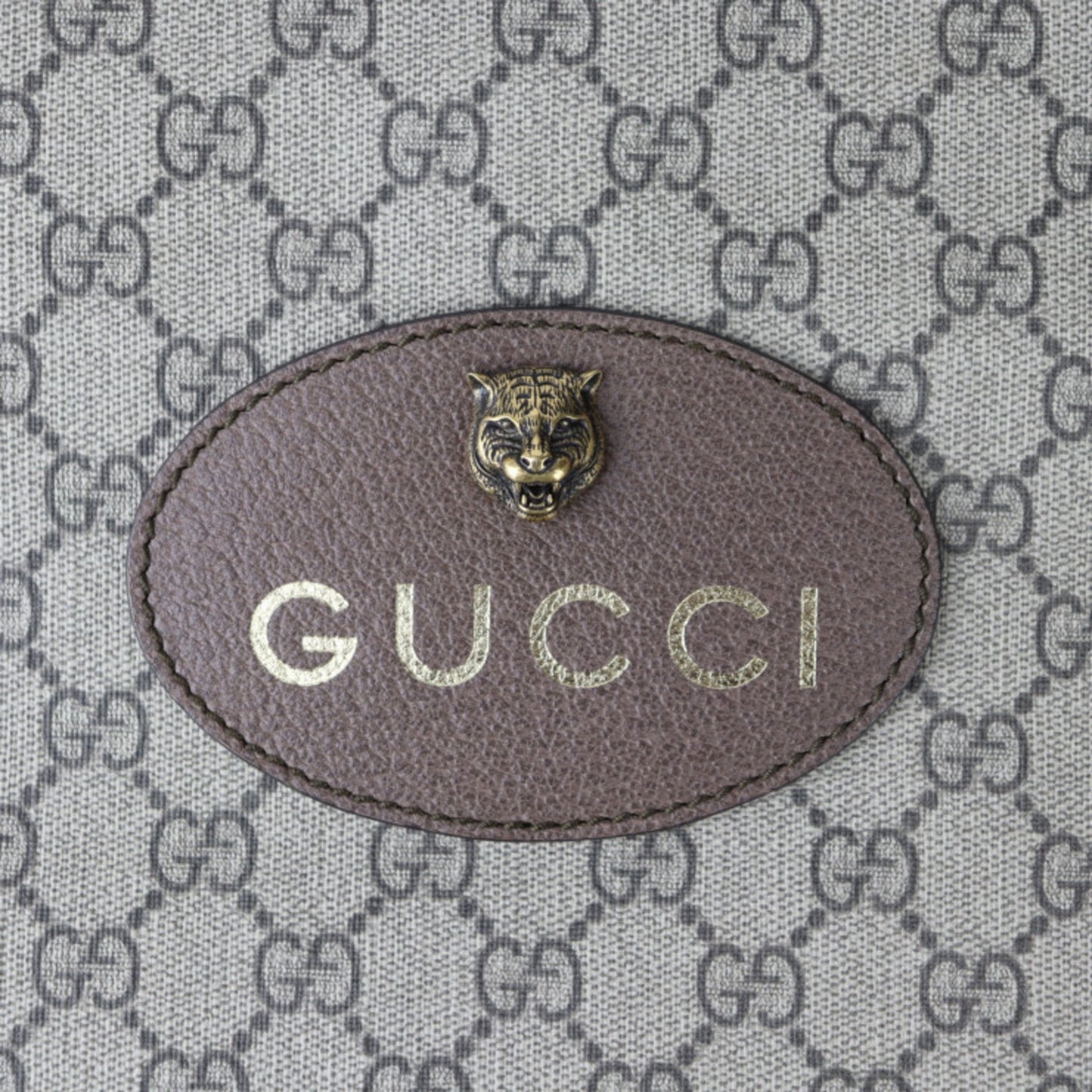 Gucci Beige Brown Yellow Pvc Leather Backpack Handbag Shoulder Bag