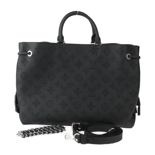 Louis Vuitton Black Mahina Leather Leather Handbag Shoulder Bag Tote Bag ()