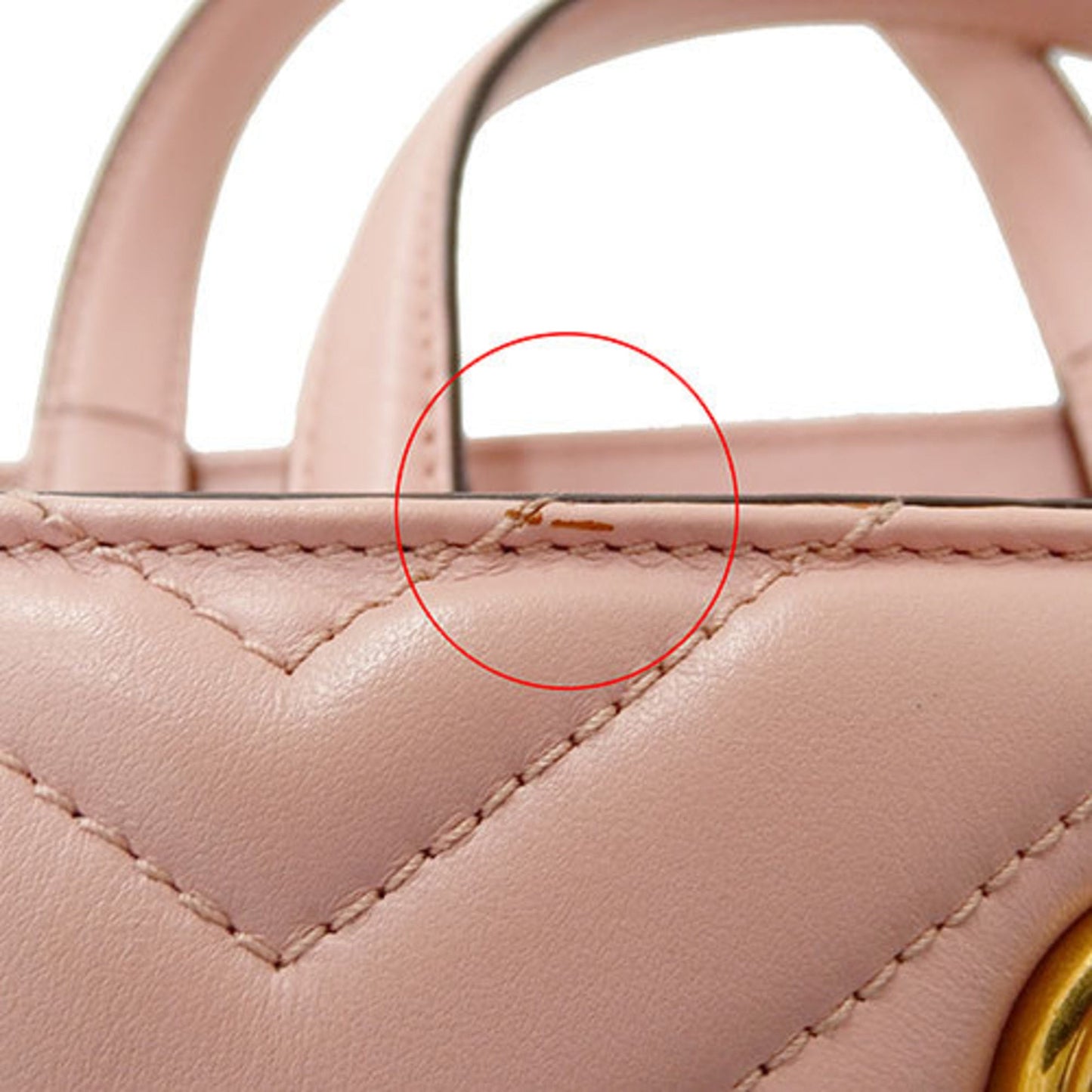 Gucci Pink Leather Handbag Shoulder Bag