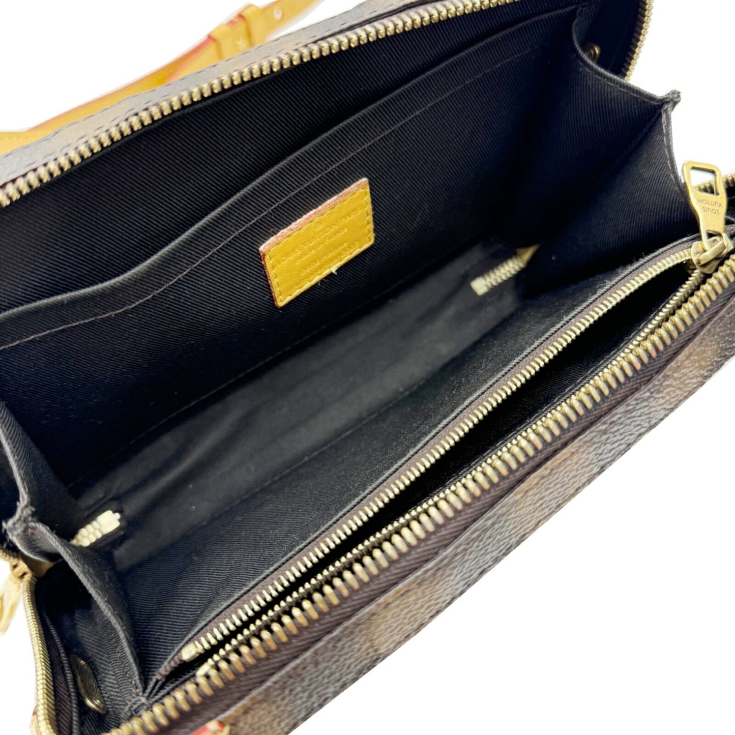 Louis Vuitton Brown Pvc Leather Shoulder Bag