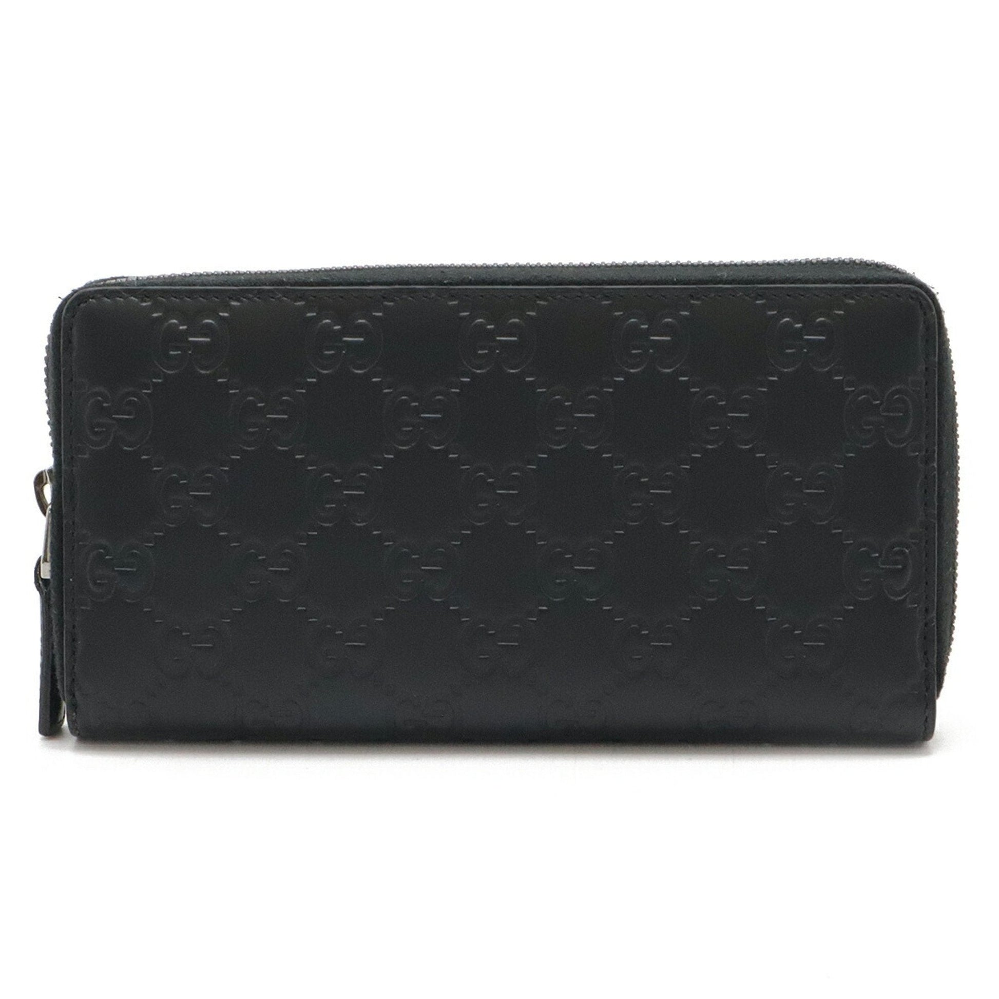Gucci Black Leather Long Wallet (Bi-Fold) ()