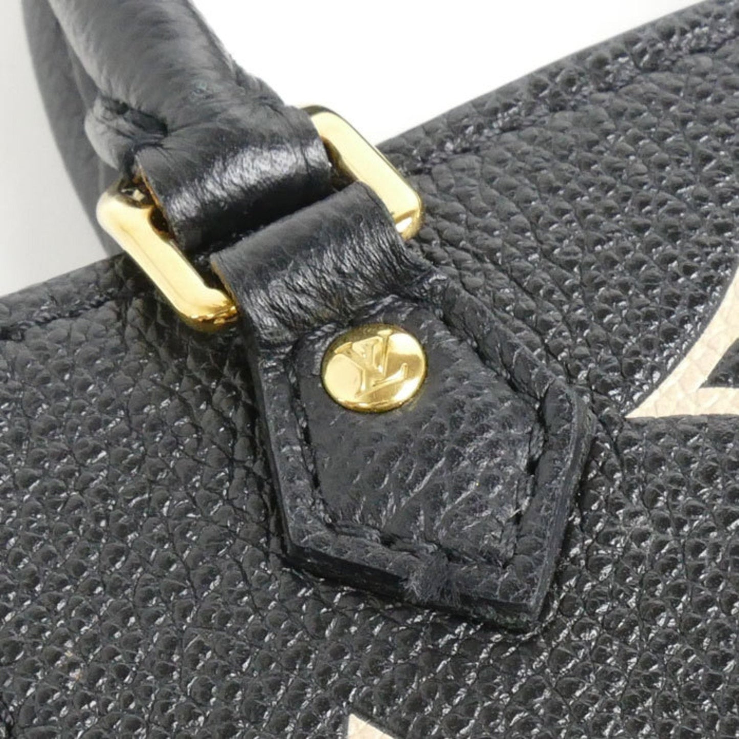 Louis Vuitton Beige Black Monogram Empreinte Shoulder Bag
