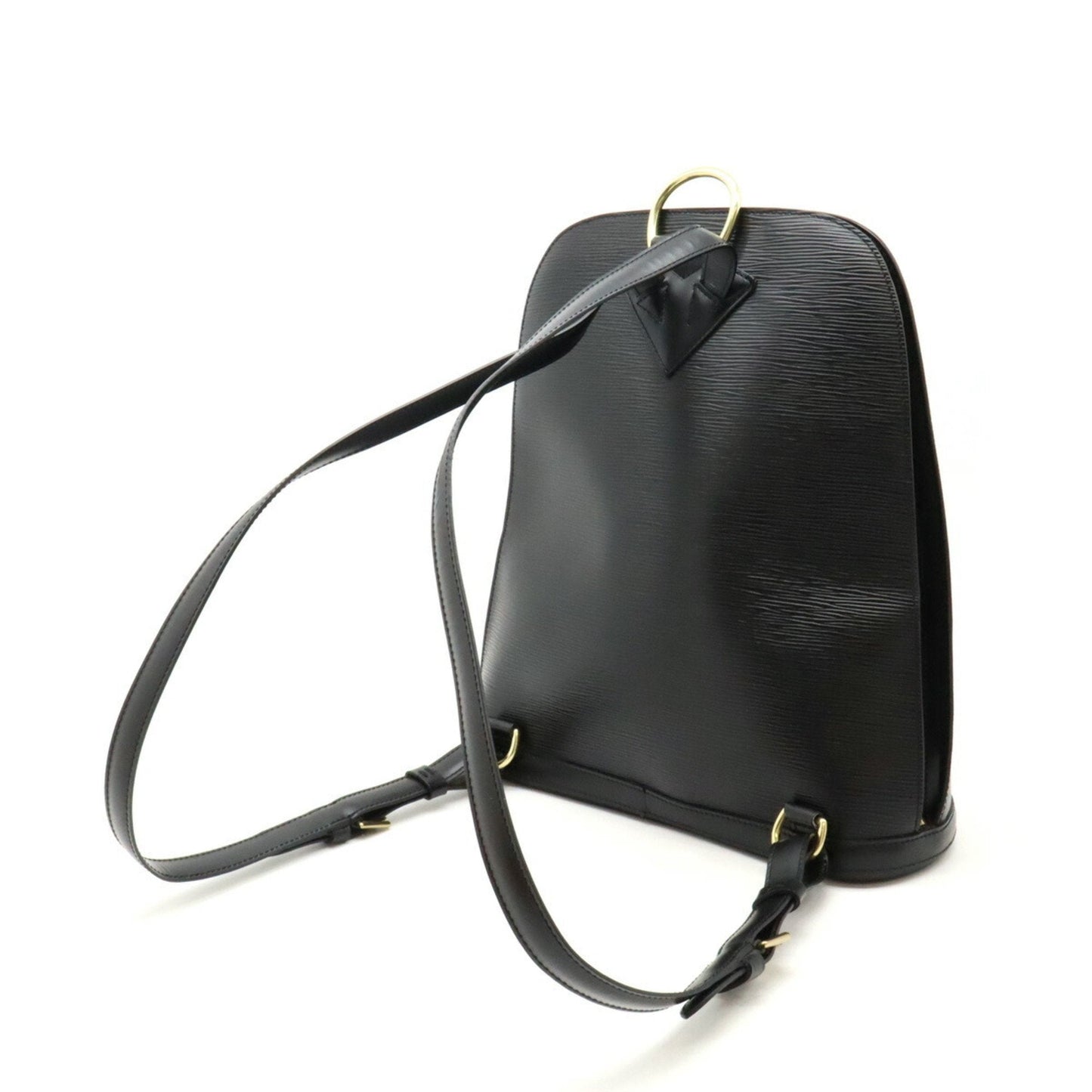 Louis Vuitton Black Noir Epi Leather Backpack Shoulder Bag