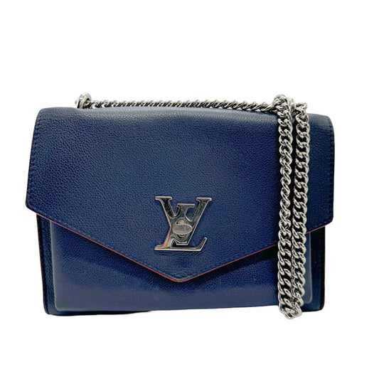 Louis Vuitton Navy Leather Shoulder Bag ()