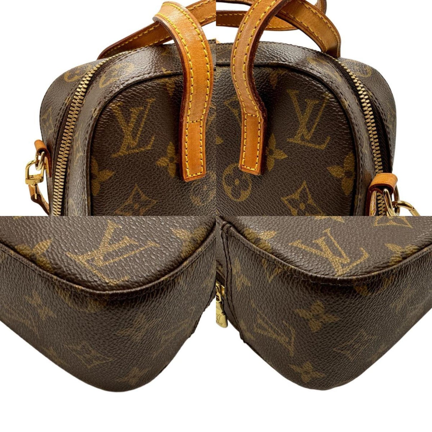 Louis Vuitton Brown Monogram Canvas Handbag Shoulder Bag