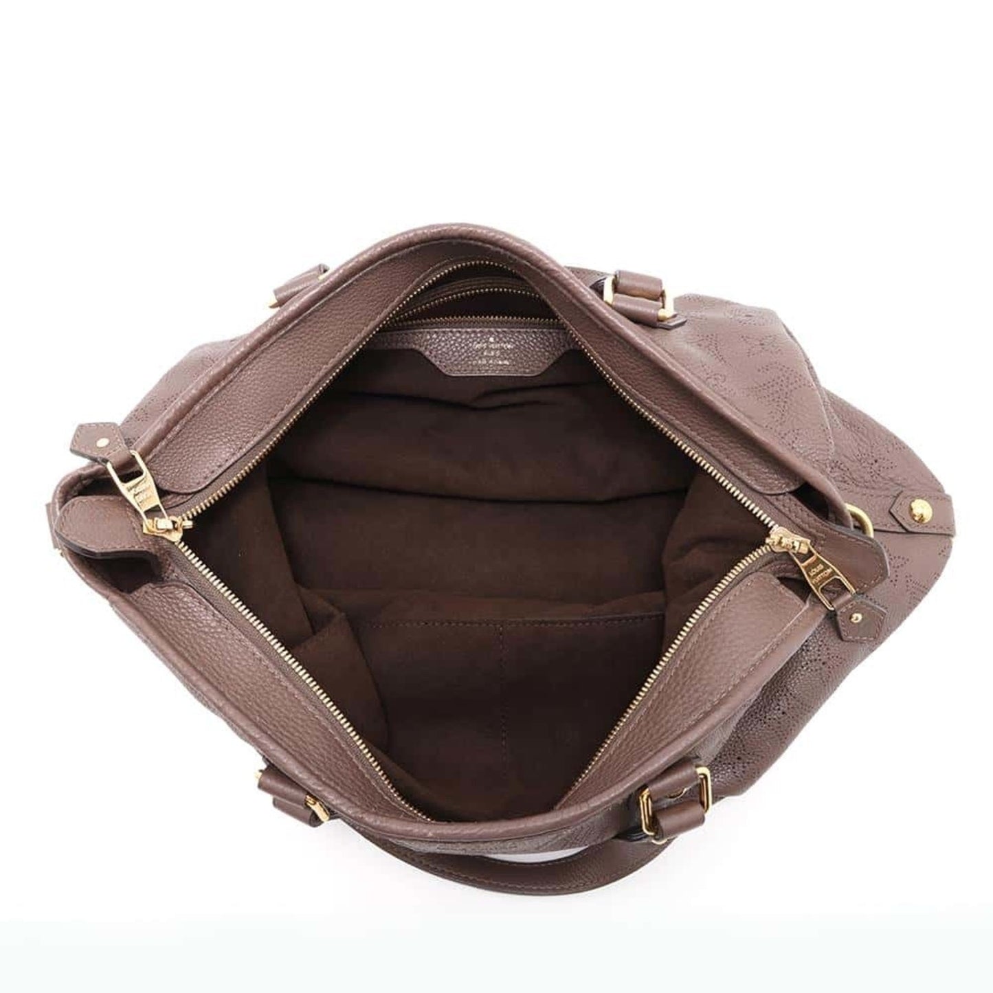 Louis Vuitton Monogram Brown Mahina Leather Handbag Shoulder Bag