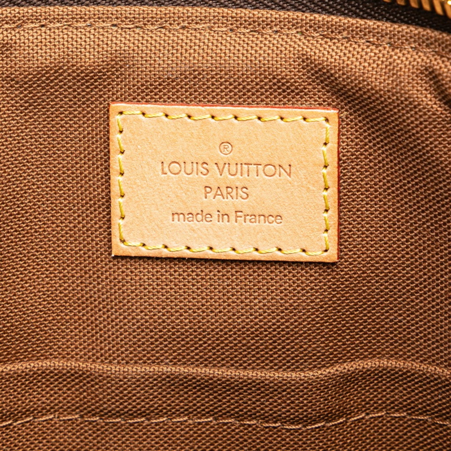 Louis Vuitton Brown Pvc Leather Handbag Shoulder Bag
