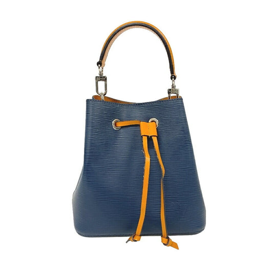 Louis Vuitton Navy Leather Handbag Shoulder Bag ()
