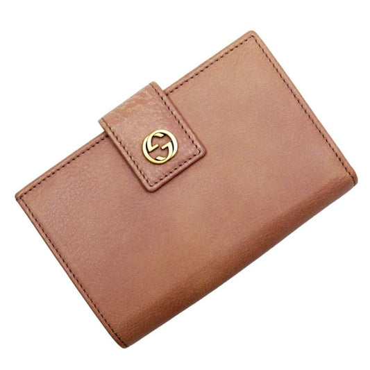 Gucci Gold Pink Leather Wallet (Bi-Fold) ()