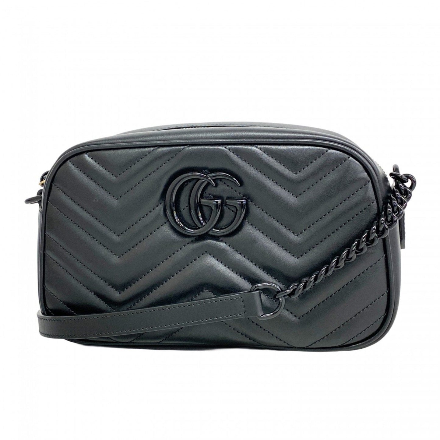 Gucci Black Leather Shoulder Bag ()