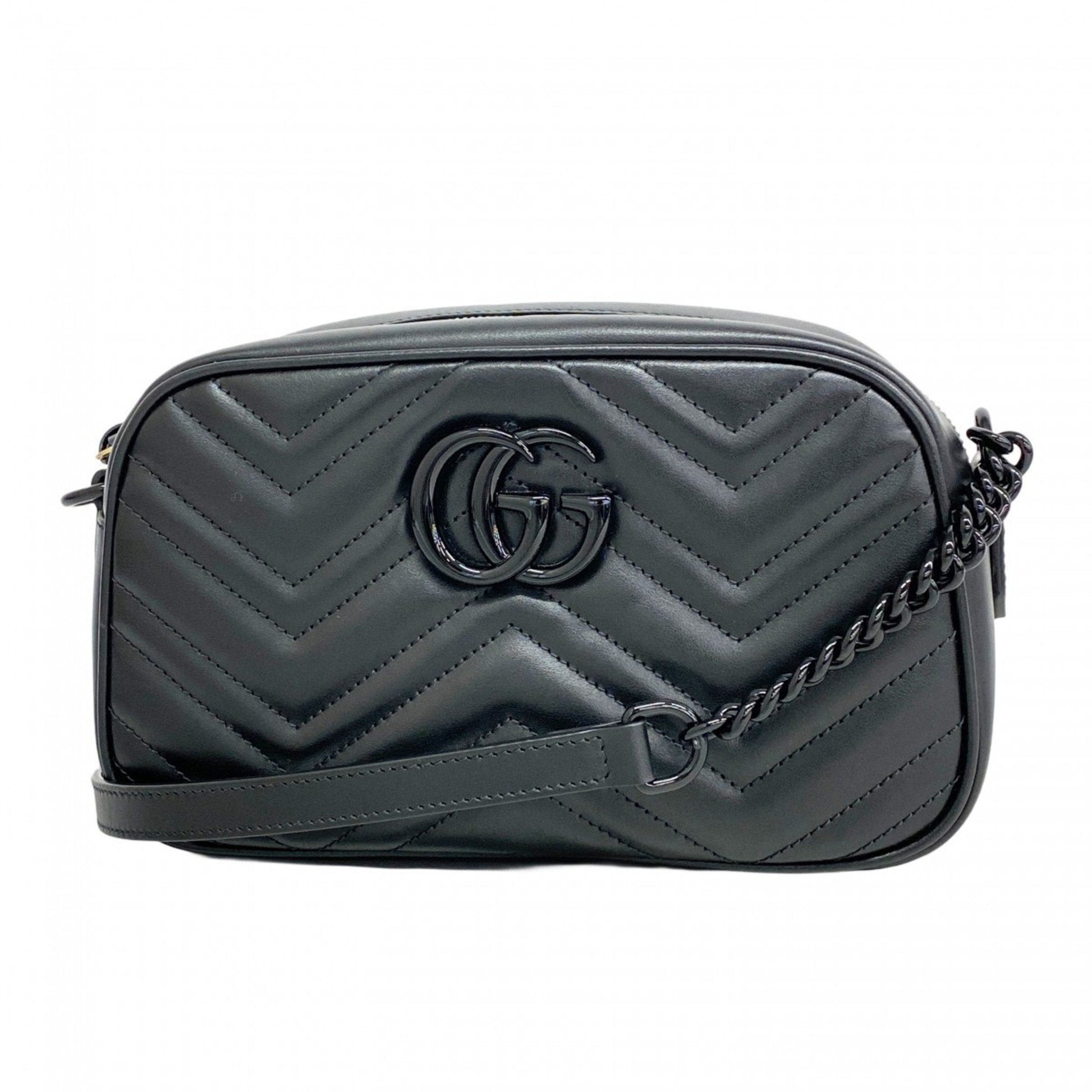 Gucci Black Leather Shoulder Bag ()