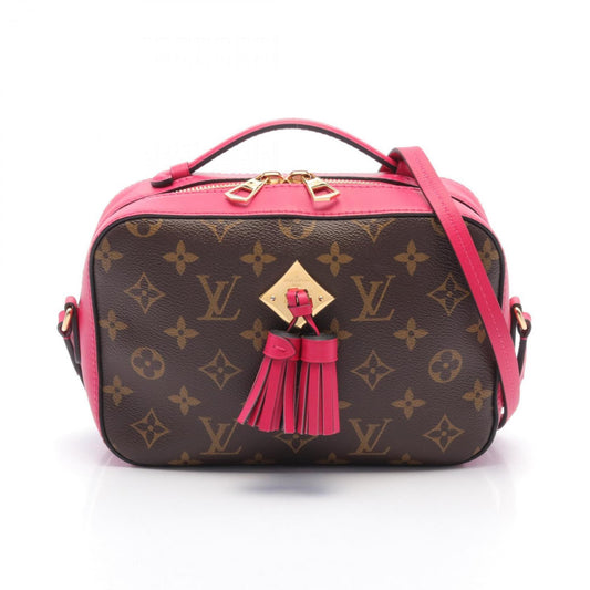 Louis Vuitton Brown Freesia Monogram Pink Coated Canvas Shoulder Bag ()