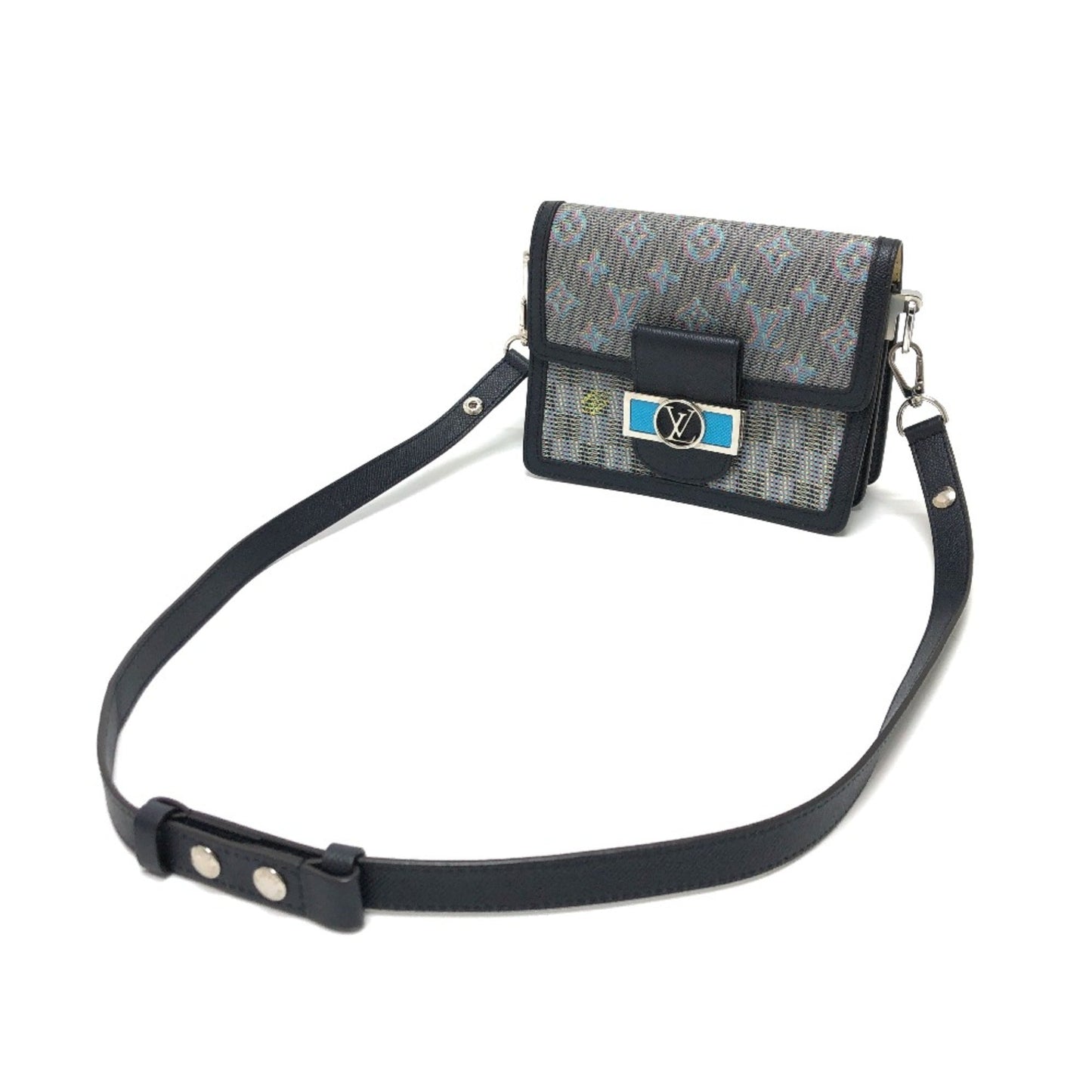 Louis Vuitton Blue Leather Shoulder Bag